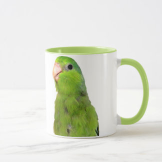 Green Pacific Parrotlet Bird 11 oz ringer cup mug