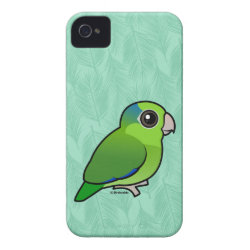 Cute Green Pacific Parrotlet Case-Mate iPhone 4 Barely There Universal Case
