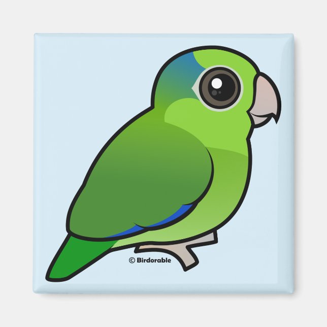 Green Pacific Parrotlet Magnet (Front)