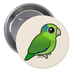 Cute Green Pacific Parrotlet Round Button