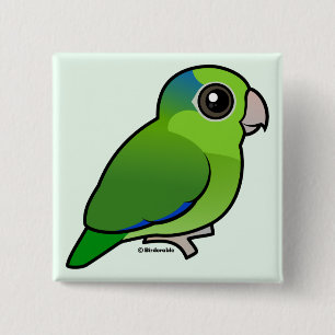 Green Pacific Parrotlet Pinback Button