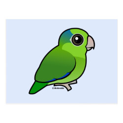 Cute Green Pacific Parrotlet Postcard