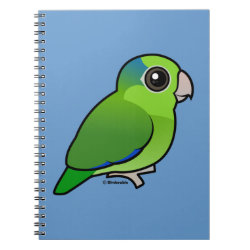 Cute Green Pacific Parrotlet Photo Notebook (6.5
