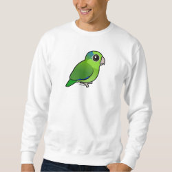 Cute Green Pacific Parrotlet Men's Basic Sweatshirt