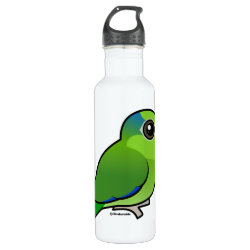 Cute Green Pacific Parrotlet Water Bottle (24 oz)