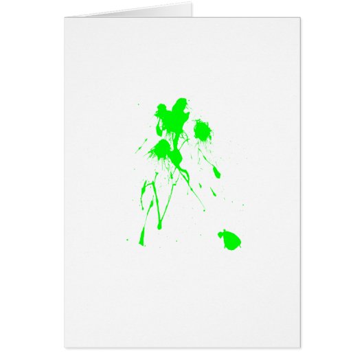Green paint splatter cards (Front)