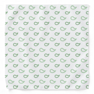 Green Paisley Bandana