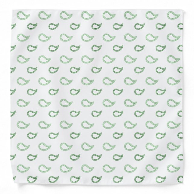 Green Paisley Bandana (Front)
