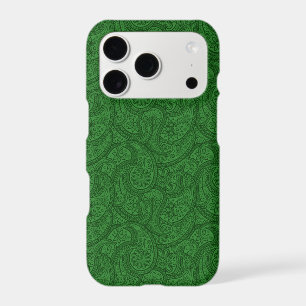 Green Paisley iPhone 17 Pro Case