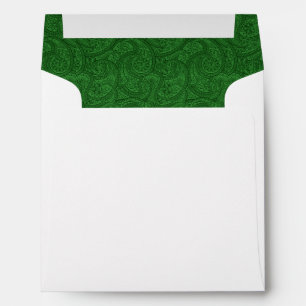 Green Paisley Envelope