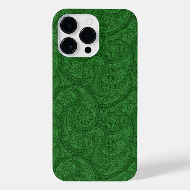 Green Paisley iPhone Case (Back)