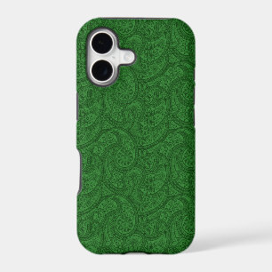 Green Paisley iPhone 17 Case