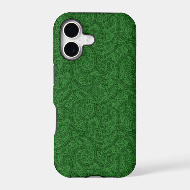 Green Paisley iPhone Case (Back)
