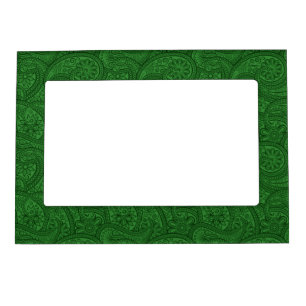 Green Paisley Magnetic Frame