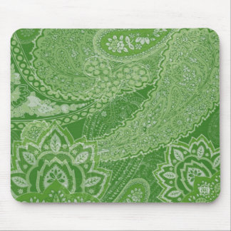 Green Paisley Mousepad