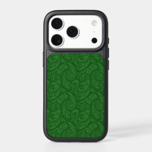 Green Paisley iPhone 17 Pro Case