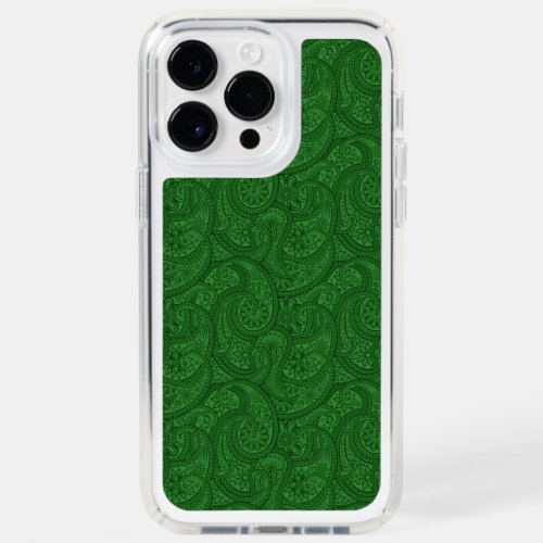 Green Paisley Speck iPhone 14 Pro Max Case