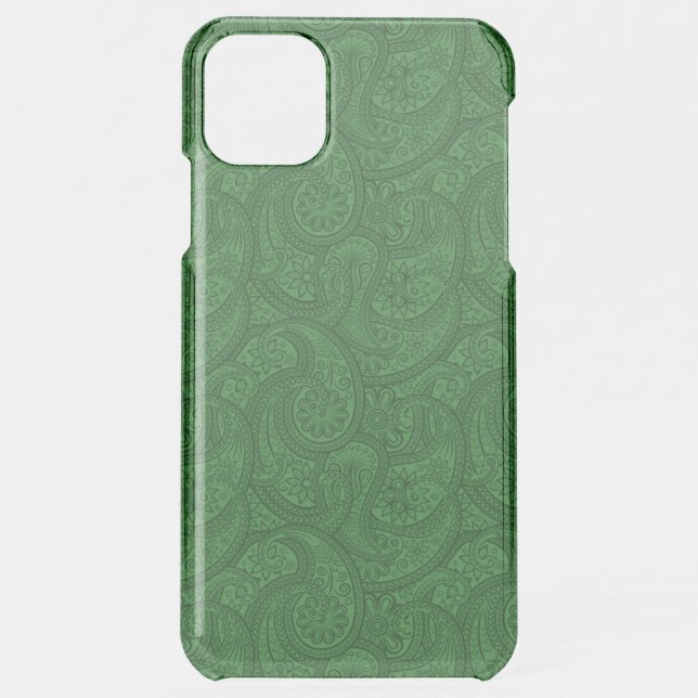 Green Paisley Uncommon iPhone Case (Back)