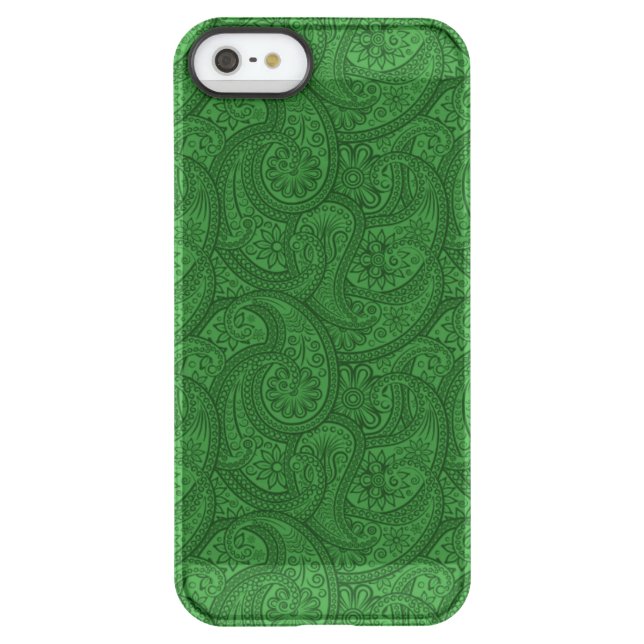 Green Paisley Uncommon iPhone Case (Back)