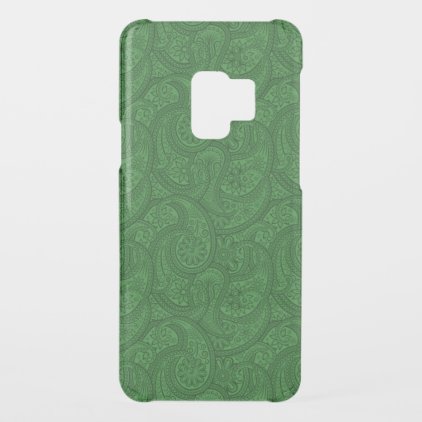 Green Paisley Uncommon Samsung Galaxy S9 Case