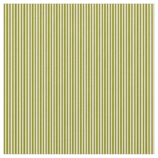 Green & Pale Goldenrod Colored Lines Fabric (Close Up)