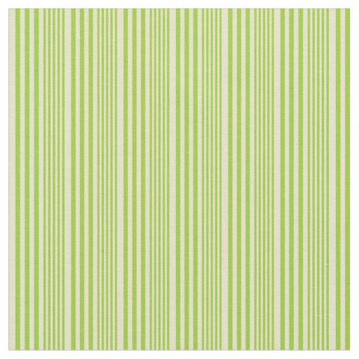 Green & Pale Goldenrod Lined Pattern Fabric