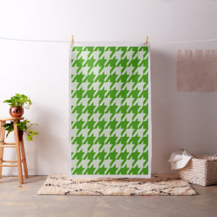 Green & Pale Green Houndstooth Seamless Pattern Fabric