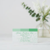 Green Palette Urban Style Personal Business Cards (Standing Front)