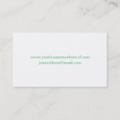 Green Palette Urban Style Personal Business Cards (Back)