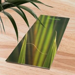 Green Palm Fronds Photographic Zen Nature Yoga Mat