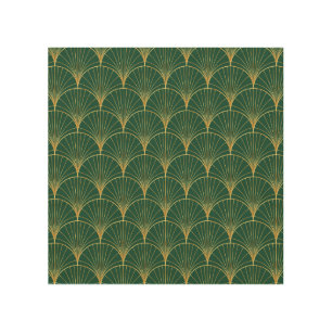 Green Palm Leaf Art Deco