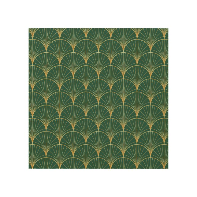 Green Palm Leaf Art Deco (Front)
