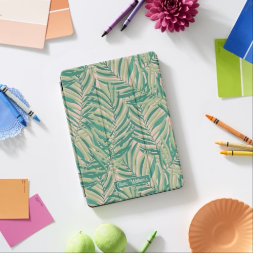 Green Palm Leaves Aesthetic iPad Air Cover