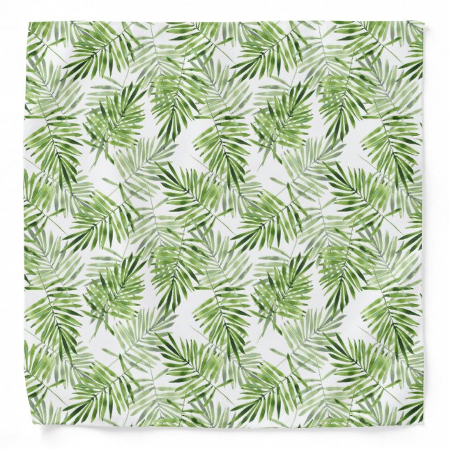 Green Palm Leaves Bandana (Front)