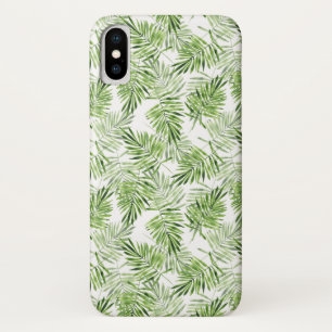 Green Palm Leaves iPhone X Case