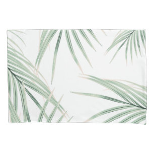 Green Palm Leaves Dream #3 #tropical #decor #art Pillow Case