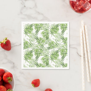 Green Palm Leaves Napkins