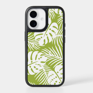 Green Palm Leaves Rainforest Pattern iPhone 17 Case