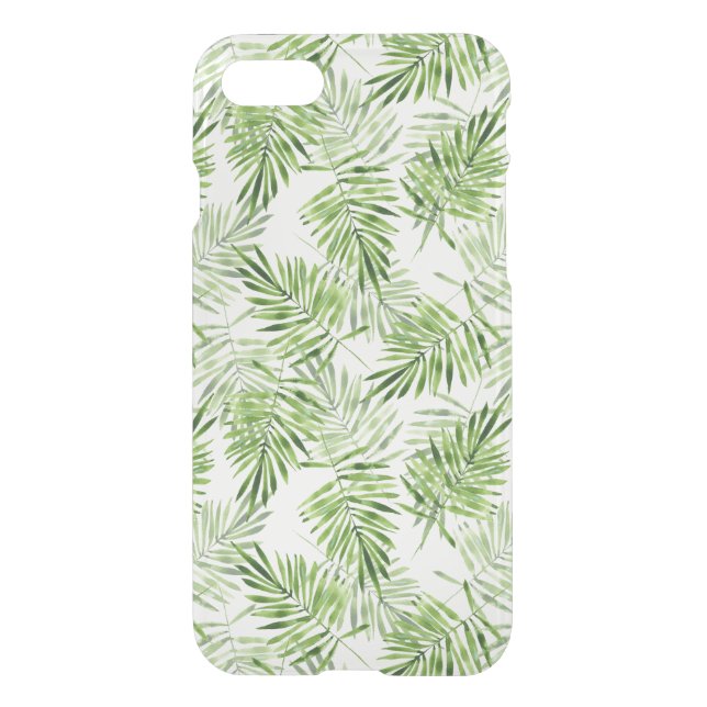 Green Palm Leaves Uncommon iPhone Case (Back)