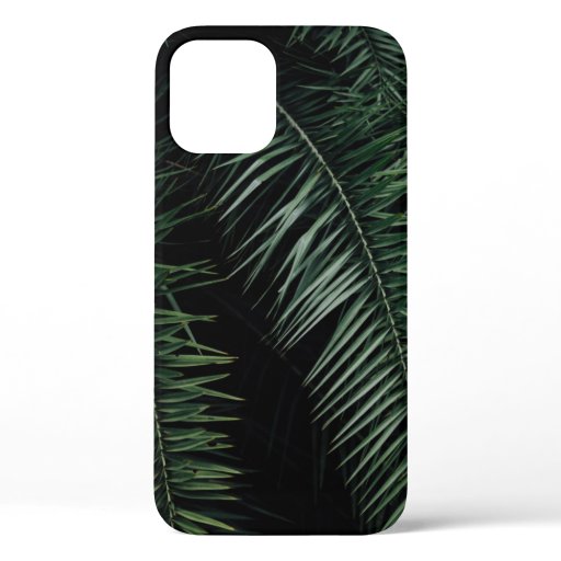 GREEN PALM PLANT DURING NIGHT TIME iPhone 12 CASE