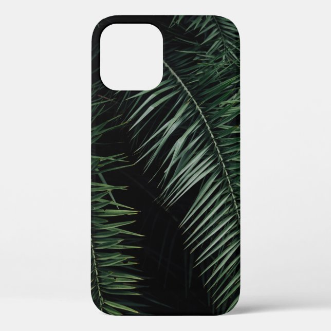 GREEN PALM PLANT DURING NIGHT TIME Case-Mate iPhone CASE (Back)