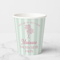 Green Palm Spring Pastel Beach Bachelorette Party