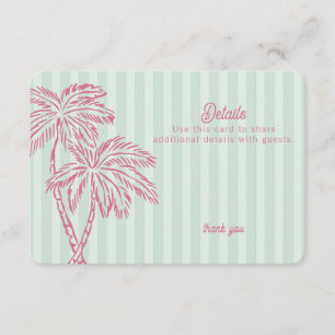 Green Palm Springs Pastel Beach Details Insert