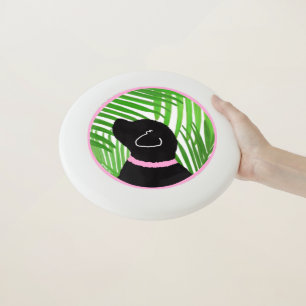 Green Palm Tree Island Black Dog Wham-O Frisbee