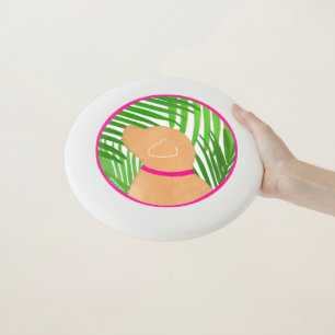 Green Palm Tree Island Dog Wham-O Frisbee