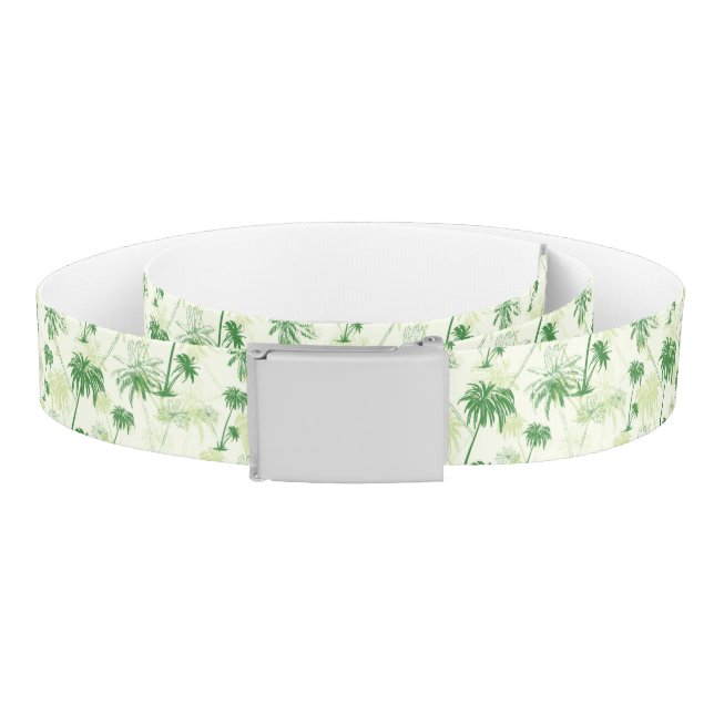 Green Palm Tree Pattern Belt (Coil)