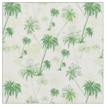 Green Palm Tree Pattern Fabric