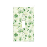 Green Palm Tree Pattern Light Switch Cover