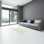 Green Palm Tree Pattern Rug