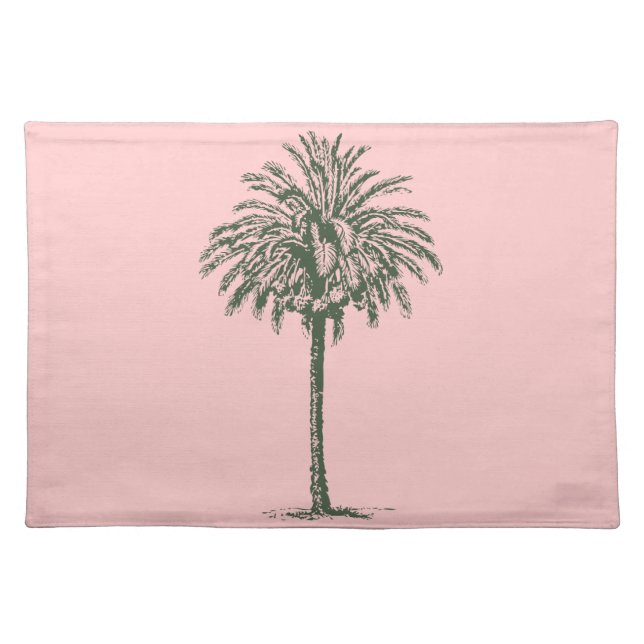 Green Palm Tree Placemat (Front)